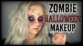 ZOMBIE Halloween Makeup Tutorial || mit NORMALER SCHMINKE | Blond_Beautyy