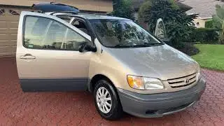 03 TOYOTA SIENNA VAN 6CYL 3.3 LITER CAPTAINS CHAIRS 3RD ROW SEATING LUGGAGE RACK POWER WINDOWS/LOCKS