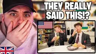 Brit Reacts to British Highschoolers mind-blown by American Sandwiches!