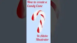 Candy Cane Vector Tutorial  in Adobe Illustrator. #adobeillustrator #vectorart #arttutorial #adobe