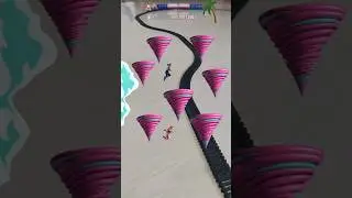 Pink Tornadoes 🌪️ are crossing the beach 🏖️ ⛱️ and the train is approaching fast | Tornado 360 🌪️🌀
