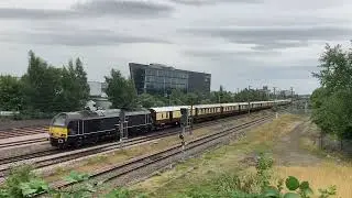 67024 & 67005 at Darlington | 1Z75 Edinburgh to York (Belmond British Pullman) 12/07/22