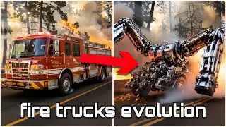 Fire Trucks Evolution: 1970 to 2025 | Crazy Transformation
