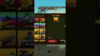 Military Tycoon - Trading Le Blackbird & Le Imperial For Gold Typhoon+Gifted Gold Bismarck! #shorts