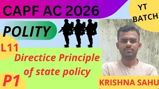 Polity for Capf ac 2026 || DPSP  part 1 || yt batch