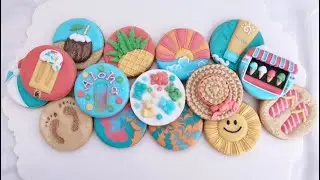 🍦15 Summer Cookies~Satisfying Cookie Decorating with Royal Icing~Circle Cookie Cutter