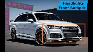 2017-2025 Audi Q7 SQ7 Front Bumper Headlight Grill Emblem Cover Replacement Repair Remove #diy