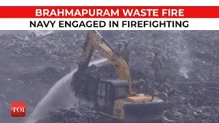 Watch: Navy&rsquo;s helicopters engaged in extinguishing Kochi&rsquo;s Brahmapuram waste dump fire