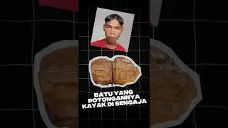 Batu Ini Terbelah Sempurna&hellip; Katanya Alami?! 😳 #short #alnaslaa