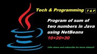 sum of two numbers  in Java using NetBeans