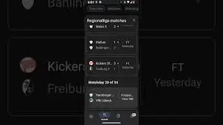 Regional Liga Football Scores #regionalliga
