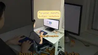 I made a personal monthly budget template