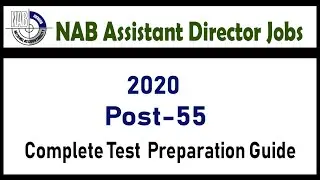 FPSC NAB Assistant Director Jobs 2020 ( Complete Test Preparation Guide) Theselflearning.com