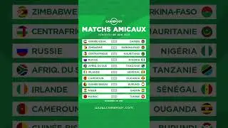 MATCHS AMICAUX : le programme de ce vendredi !