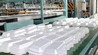 PS foam fast food box making machine Styrofoam food container plate dish tray machine008613780912769