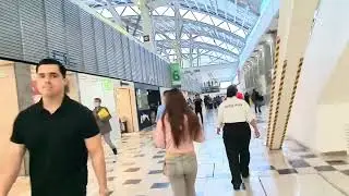 A walking tour of Mexico City international airport doors 1 through 10 after customs. June 2025