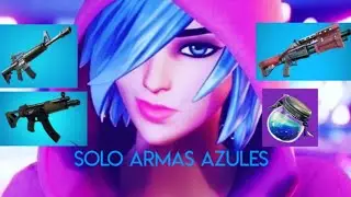 Ganando solo con armas azules Fortnite