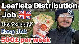 Leaflets Distribution Jobs in UK 🇬🇧 | Jobs In takeaways | Jobs for International Students in UK