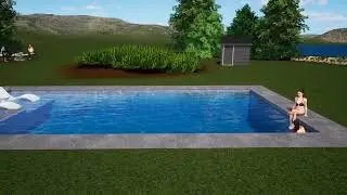 Gunite Pool / Spa / Sun Shelf - Kittery ME