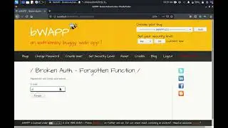Broken Auth    Forgotten Function Low Security Level