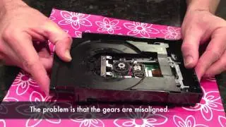 Ремонт Xbox 360 Slim — застрял лоток дисковода