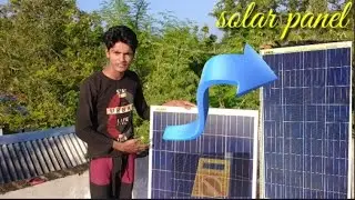 How do you make simple method 12V inverter battery charging with solar panel.