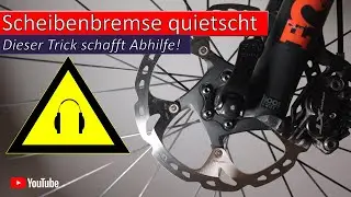 Scheibenbremse quietscht - dieser Trick schafft Abhilfe!
