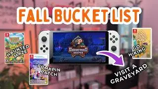 Completing My Fall Bucket List 🍁🎮 |  With  Nothing But My Nintendo Switch 🍂🕹️
