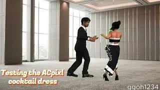 Testing the ACpixl cocktail dress