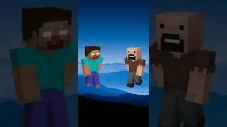 Herobrine vs all mobs and entity #shorts #foryou #minecraft #short