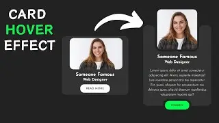 How To Create Card Hover Effect With (HTML - CSS - JS)