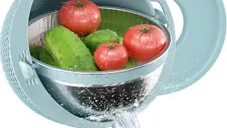 UTTKOJ 4-1 Colander with Bowl Set - Strainers for Kitchen, Food Strainers and Colanders