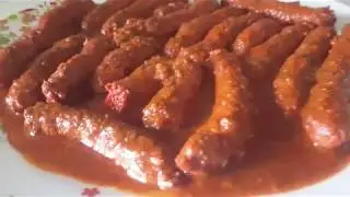 MERGUEZ EN SAUCE/MERGUEZ WITH SAUCE