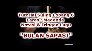 Tutorial Suling Lobang 6, Notasi Lagu 