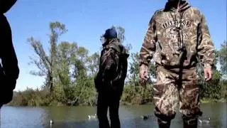 Loki's First Goose Retrieve