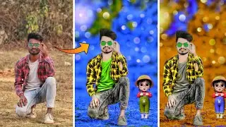 Picsart CB Realistic Background Colour Tricks | Face Smooth + Blue Effect Photo Editing Trick