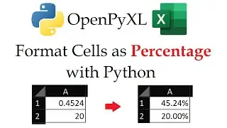OpenPyXL Cell Formatting - Percentages with Decimals & Whole Numbers