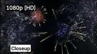 BLUE FIREWORKS | Black Screen for Overlay