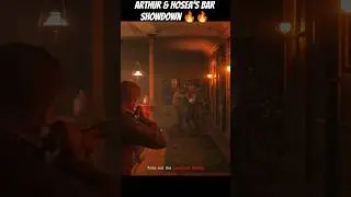 Arthur & Hosea&rsquo;s Bar Showdown - Red Dead Redemption 2 #viral #rdr2 #arthurmorgan #shorts #games