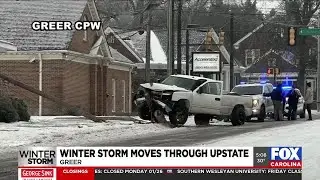 Truck crashes into, damages telephone pole, Greer CPW says