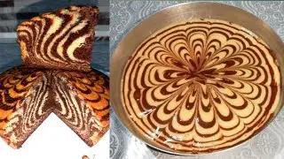 Easy Zebra Cake Recipe Without Oven|Homemade Zebra Cake @CookwithnadeAli