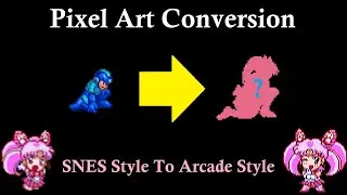 🎨 Megaman To Sailor Chibimoon Rising 2nd Frame Pixel Art Conversion Sprite For Mugen