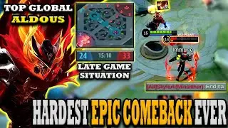 TOP GLOBAL ALDOUS! WHAT HAPPEN WHEN ALDOUS MAKE AN EPIC COMEBACK!🔥| ALDOUS OFFLANE GAMEPLAY - MLBB