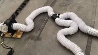 DIY garage fume / exhaust extractor vent