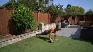 Off Set Kettlebell Push Up