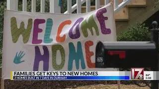 Durham families get keys to new homes