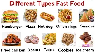 60 Different Types Food Name | Daily English Use Food Vocabulary | Common English Vocabulary