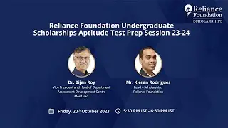 Webinar on Aptitude Test Preparation I Reliance Foundation Undergraduate Scholarships 2023-24