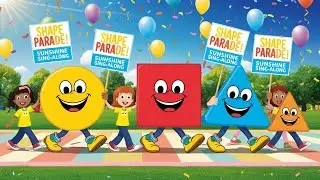 Shape Parade Song | Nursery Rhymes For Kids Shapes Fun Song | Sunshine Sing-Along
