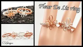 Fleur De Lis wirework ring
